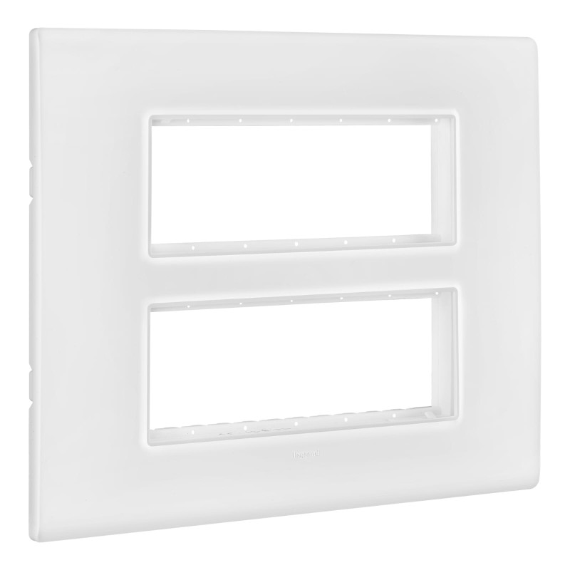 LEGRAND ALLZY GLOSSY WHITE 12MODULE PLATE