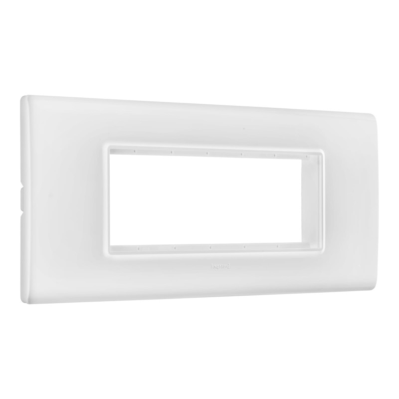 LEGRAND ALLZY GLOSSY WHITE 6MODULE PLATE