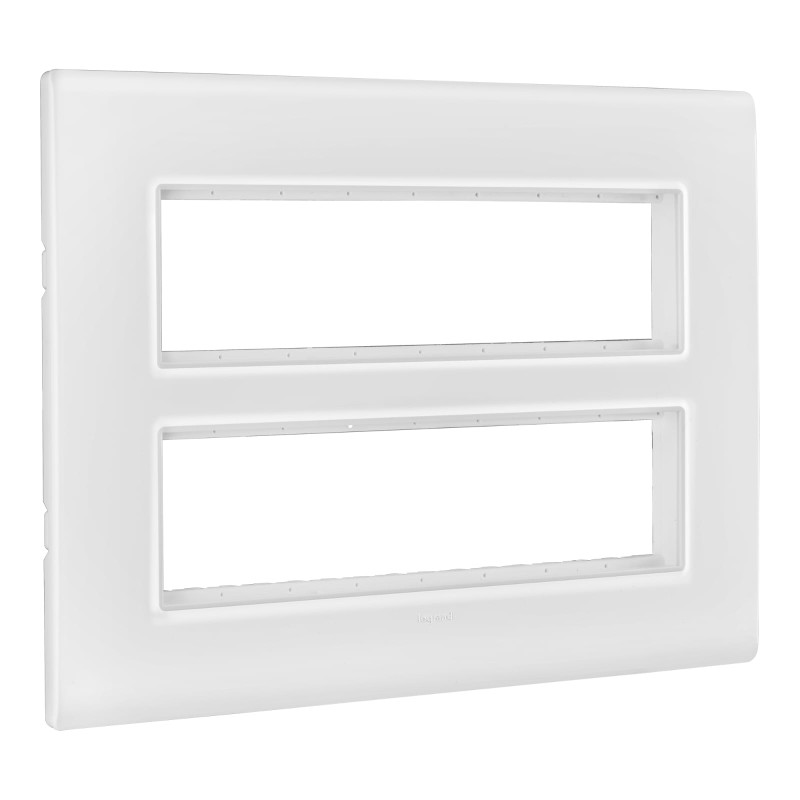 LEGRAND ALLZY GLOSSY WHITE 16MODULE PLATE