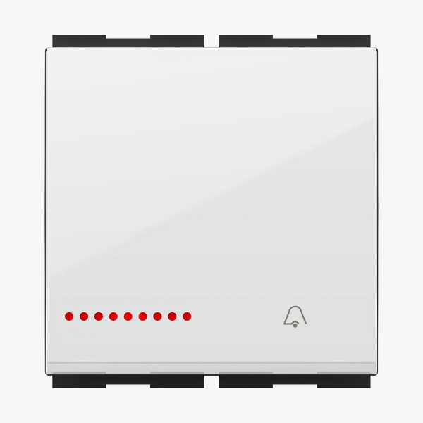 GM G-Nine  Glossy White 2M Bell Push With Indicator