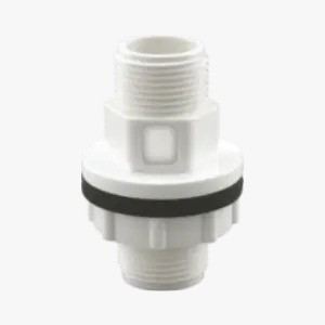U PVC TANK NIPPLE THREADED FLOWKEM