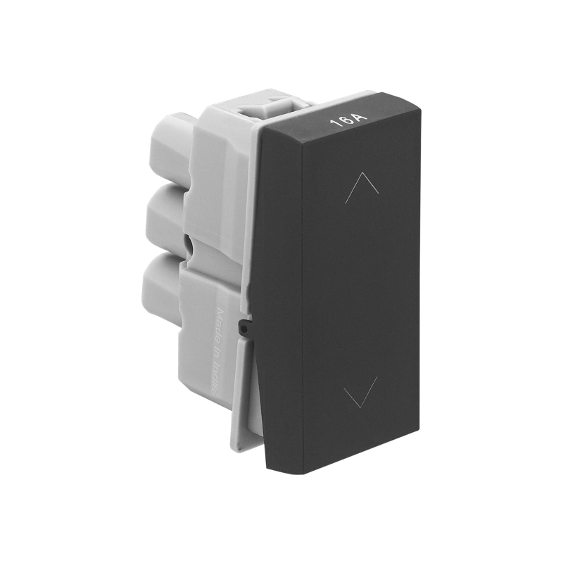 LEGRAND ALLZY MATT BLACK 16A 2 WAY MODULAR SWITCH