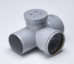 FLOWKEM PVC SWR PLAIN SOCKET TEE WITH DOOR